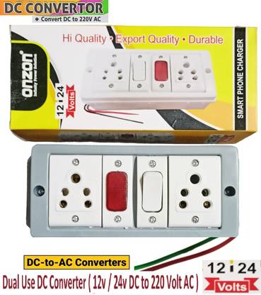 BALRAMA 500 VA 12 Volt / 24 Volt DC to AC Converter Charger Solar DC SMPS Power Supply Adaptor Solar Compatible Modified Sine Wave Inverter