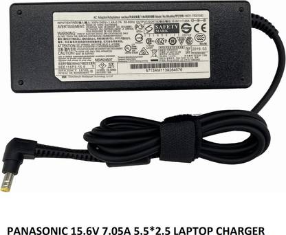SOLUTIONS-365 PANASONIC 15.6V 7.05A 5.5*2.5 CHARGER FOR PANASONIC TOUGHBOOK CF-31 CF-52 CF-53 110 W Adapter