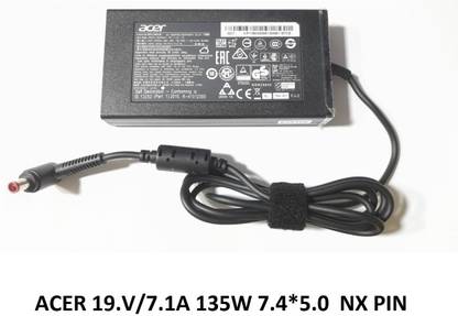 ROTECH SOLUTIONS COMPATIBLE ADAPTER FOR ACER PA-1131-05, PA-1131-08, PA-1131-16, 7.4*5.0 PIN 135 W Adapter