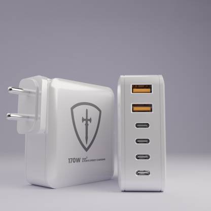 SHIELD 170W GaN PD3.0 USB C 6 Port Fast Charger for Laptops 170 W Adapter