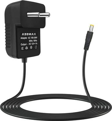 Addmax 12V 1 AMP DC Power Adapter Powers Supply For–LED Lights, Set Top Box,CCTV Camera 12 W Adapter