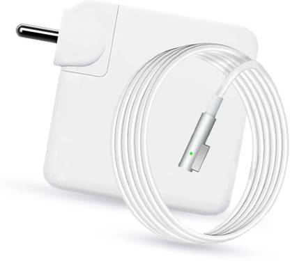 Laplogix 60W 16.5V 3.65A Magnet Pin L shape Compatible For MB Pro MA699LL/A 13" Magsafe 1 60 W Adapter