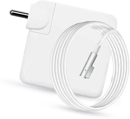 Laplogix 60W 16.5V 3.65A Magnet Pin L shape Compatible For MB Pro MA472LL/A 13" Magsafe 1 60 W Adapter