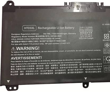 SOLUTIONS-365 HP Pavilion 14-CF0000 14S-CF0000 Series: 14-CF0006DX 14-CF0013DX 14-CF1015CL 14-CF0012DX Laptop Battery 3 Cell Laptop Battery