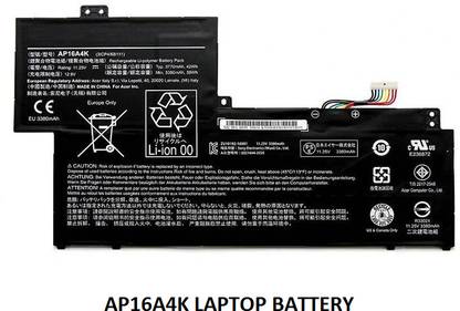 SOLUTIONS-365 COMPATIBLE ACER AP16A4K LAPTOP BATTERY FOR ASPIRE ONE CLOUDBOOK 11 AO1-132 ASPIRE ONE CLOUDBOOK 11 AO1-132-C0QL SWIFT 1 SF113-31-A14Q SWIFT 1 SF113-31-C02P 4 Cell Laptop Battery