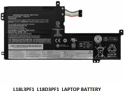 SOLUTIONS-365 COMPATIBLE L18L3PF1 L18D3PF1 BATTERY FOR LENOVO V155, V340-17, V340-17IWL SERIES 3 Cell Laptop Battery