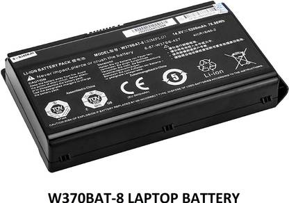 SOLUTIONS-365 COMPATIBLE W370BAT-8 BATTERY FOR Clevo W370SK W37SS Series Clevo W350ET Series Clevo W350ETQ Series Clevo W370ET Series Sager NP6350 Series Sager NP6370 Series Schenker XMG A522 Series Schenker XMG A722 Series Schenker XMG A503 Series 8 Cell Laptop Battery
