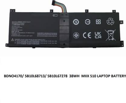 SOLUTIONS-365 COMPATIBLE BDNO4170 5B10L68713 5B10L67278 38WH LAPTOP BATTERY FOR LENOVO IDEAPAD MIIX 510-12ISK, IDEAPAD MIIX 510-12IKB SERIES 4 Cell Laptop Battery