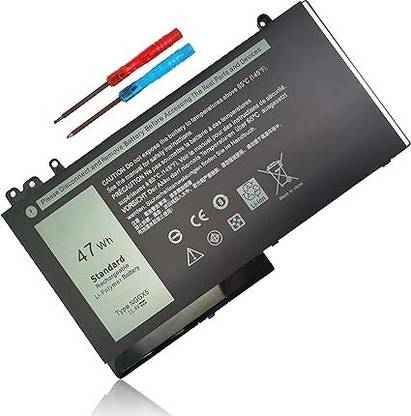 E power tech NGGX5 Battery for Dell Latitude E5270 E5570 E5470 47Wh Precision M3510 3510 Series P48F P48F001 P48F002 NGGX5-BTI RDRH9 0RDRH9 W9FNJ XKWC7 XWDK1 JY8D6 954DF 0JY8D6 451-BBUM 451-BBUJ 11.4V 3 Cell Laptop Battery