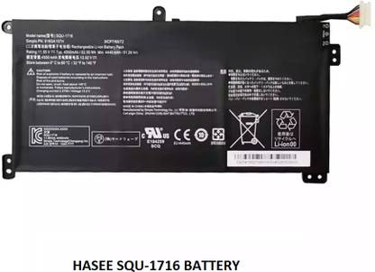 SOLUTIONS-365 COMPATIBLE SQU-1716 BATTERY FOR HASEE SIMPLO SQU-1716,916QA107H 4 Cell Laptop Battery