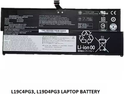 SOLUTIONS-365 COMPATIBLE L19C4PG3, L19D4PG3 LAPTOP BATTERY FOR LENOVO THINKPAD X12 DETACHABLE GEN 1-20UW0001JP SERIES 4 Cell Laptop Battery