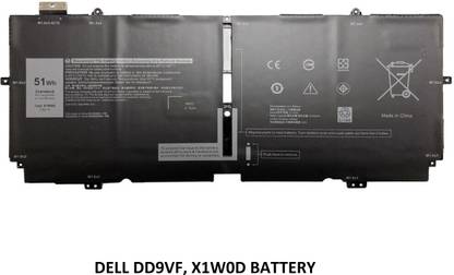 SOLUTIONS-365 COMPATIBLE DD9VF X1W0D BATTERY FOR DELL XPS 13 9310 2-in-1 Series 4 Cell Laptop Battery