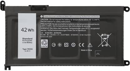 SOLUTIONS-365 YRDD6 Laptop Battery Compatible for Inspiron 5481 5583 3584 3781 Vostro 5481 5581 3583 5590 5490 3500 Latitude 3500 YRDD6 1VX1H VM732 FDRHM WJPC4 Laptop Battery 3 Cell Laptop Battery