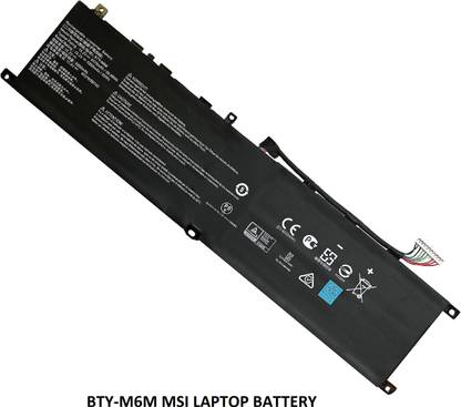 SOLUTIONS-365 COMPATIBLE BTY-M6M BATTERY FOR MSI Creator 15 A10SD A10SF Series, MSI GS66 Stealth 10SFS 10SGS Series, MSI GS66 Stealth 10SE-045 Series 8 Cell Laptop Battery