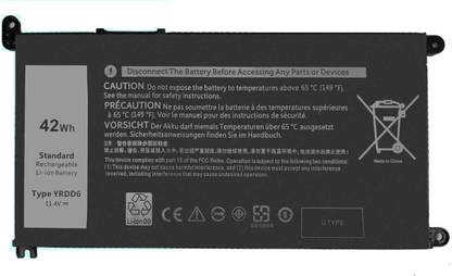 SOLUTIONS-365 YRDD6 Laptop Battery Compatible for Dell Latitude 3310 2-in-1 Laptop Battery 3 Cell Laptop Battery