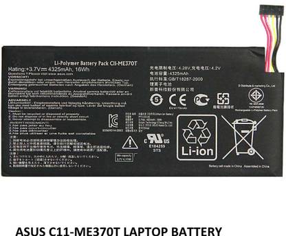 SOLUTIONS-365 COMPATIBLE C11-ME370T BATTERY FOR ASUS Google Nexus 7 Table PC C11-ME370T TABLET 3 Cell Laptop Battery