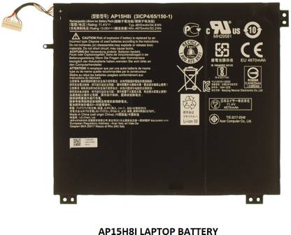SOLUTIONS-365 COMPATIBLE ACER AP15H8I LAPTOP BATTERY FOR ASPIRE ONE CLOUDBOOK 14 , ASPIRE ONE CLOUDBOOK 14 A01-431, CLOUDBOOK 14 AO1-431 , CLOUDBOOK 14 AO1-431-C , NX.GMJEK.002 , NX.SHGAA.004 , SWIFT 1 SF114-31, SWIFT 1 SF114-31-C0NL. 3 Cell Laptop Battery