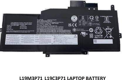 SOLUTIONS-365 COMPATIBLE L19M3P71 L19C3P71 LAPTOP BATTERY FOR LENOVO THINKPAD X1 NANO GEN 1st SERIES 4 Cell Laptop Battery