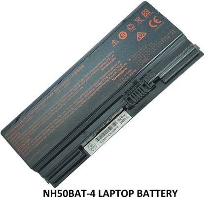 SOLUTIONS-365 COMPATIBLE NH50BAT-4 BATTERY FOR CLEVO NH50ED, NH50RA, NH50RC, NH50RD, NH50RH, NH55EDQ, NH55RAQ, NH55RCQ, NH55RDQ, NH55RGQ, NH55RHQ 4 Cell Laptop Battery