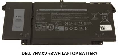 ROTECH SOLUTIONS COMPATIBLE 7FMXV 63WH BATTERY FOR DELL Latitude 7320 7420 7520 series 4 Cell Laptop Battery