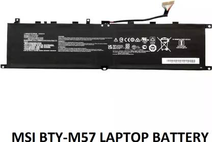 SOLUTIONS-365 COMPATIBLE BTY-M57 BATTERY FOR MSI GP66 Leopard 10UG (GP66 Series) 4 Cell Laptop Battery