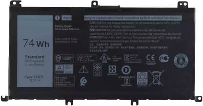 SOLUTIONS-365 357F9 Laptop Battery for Dell Inspiron 7000 15 7566 7567 7557 7559 I7559 5576 5577 INS15PD-1548B 1548R 1748B 1748R 2548R 2548R 2548R B B 2748 R Gaming Series 0GFJ6 71JF4 P57F P57F003 P65F 6 Cell Laptop Battery