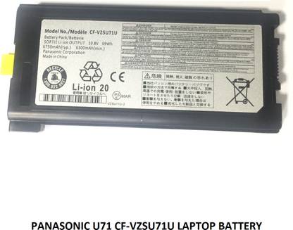 SOLUTIONS-365 COMPATIBLE CF-VZSU71U BATTERY FOR PANASONIC TOUGHBOOK CF-30, CF-31, CF-53 SERIES 6 Cell Laptop Battery
