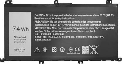 SOLUTIONS-365 357F9 Laptop Battery for Dell Inspiron 15 7559 7557 7567 7566 7759 5577 5576 INS15PD-1548B 1548R 1748B 1848B 2548B 2748B 3948B Gaming Series Notebook 71JF4 0GFJ6 Laptop Battery 6 Cell Laptop Battery