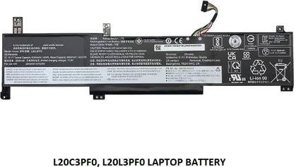 SOLUTIONS-365 COMPATIBLE L20C3PF0, L20L3PF0 11.1V 4054mAh LAPTOP BATTERY FOR LENOVO IDEAPAD 3 14ITL6 82H7002EMX SERIES 3 Cell Laptop Battery