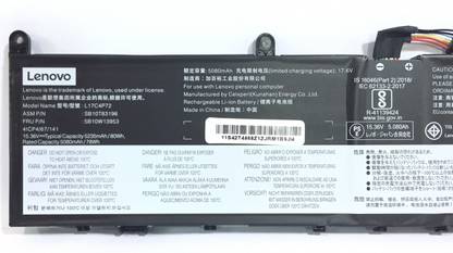 Lenovo L17C4P72 LAPTOP BATTERY OR ThinkPad P1 2019, ThinkPad P1 2019-20QT000RGE, ThinkPad X1 Extreme 2nd Gen (X1 Extreme 2019) Series 6 Cell Laptop Battery
