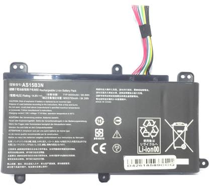 Acer AS15B3N Laptop Battery For Predator 15 G9-591	G9-591G Predator 15 G9-592 G9-592G 4 Cell Laptop Battery
