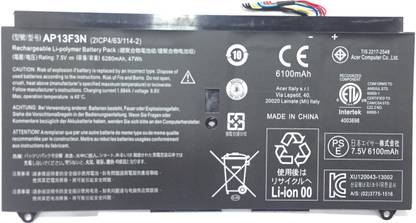 Acer AP13F3N LAPTOP BATTERY FOR Aspire S7 S7-391-6822 S7-392-9460 S7-392-5401 S7-392-9890 S7-392-6411 S7-392-9890 S7-392-6832 S7-392 Ultrabook Series 3 Cell Laptop Battery