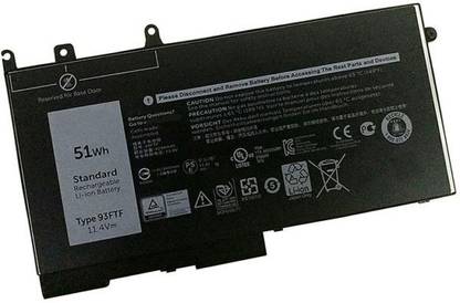 HB PLUS 93FTF Replacement Battery for Dell Latitude 5280, Latitude 5480, Latitude 5580 3 Cell Laptop Battery