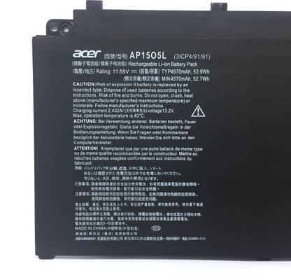 Acer LAPTOP BATTERY FOR Aspire S13 S5-371 S5-371T S5-371-53NX S5-371-52JR Chromebook R13 CB5-312T CB5-312T-K0YK Series 3 Cell Laptop Battery