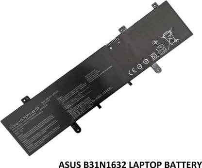 ROTECH SOLUTIONS COMPATIBLE B31N1632 BATTERY FOR ASUS Vivobook 14 X405 X405U X405UA Series 4 Cell Laptop Battery