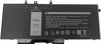 TechSonic GJKNX Dell Latitude 5280 5480 5580 5490 5590 E5480 E5580 E5490 E5590 Series 6 Cell Laptop Battery
