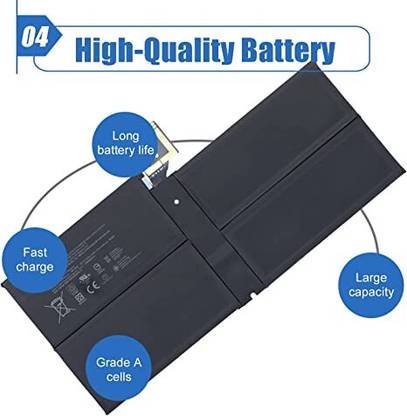 HYBRID STORE G3HTA038H Laptop Battery Replacement for Microsoft Surface Pro 5th Model 1796/2017 Surface Pro 6 Model 1807/1809/1796/2018 Core i5 i7 m3 FJU-00001 FKG-00001 FKJ-00001 Series DYNM02 4 Cell Laptop Battery