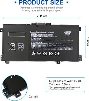 HYBRID STORE Envy X360 Convertible 15m-cn0xxx 15m-bp1xx 17m-bw0xxx 15-bq2xx 15m-bq0xx 3 Cell Laptop Battery