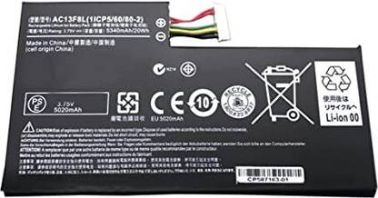 HYBRID STORE AC13F3L AC13F8L Replacement Laptop Battery for Acer Iconia Tab A1-A810 A1-A811 Tablet W4-820P W4-820 1ICP5/60/80-2 4 Cell Laptop Battery