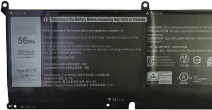 SOLUTIONS-365 DVG8M, 8FCTC (56WH) COMPATIBLE BATTERY FOR DELL XPS 15 9500 3 Cell Laptop Battery