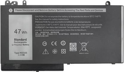 WEFLY NGGX5 Laptop Battery Compatible for Dell Latitude 12 E5270 14 E5470 15 E5570 15-3510 (P48F001) Series Notebook 954DF YD8XC JY8D6 JY8DF 451-BBUM 451-BBUJ Part Number: 954DF YD8XC JY8D6 JY8DF XWDK1 451-BBUM 451-BBUJ XKWC7 451-BBUJ 53VJ6 451-BBUL NCVW8 XWDK1 RDRH9 0JY8D6 0RDRH9 0RYXXH 4 Cell Laptop Battery
