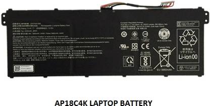 SOLUTIONS-365 COMPATIBLE ACER AP18C4K LAPTOP BATTERY FOR ASPIRE 5 A515-44G-R73C, ASPIRE 5 A515-54-59SC, ASPIRE 5 A515-54G-71LK, ASPIRE 5 A515-54G-575Z, ASPIRE 5 A515-54G-51K8 3 Cell Laptop Battery