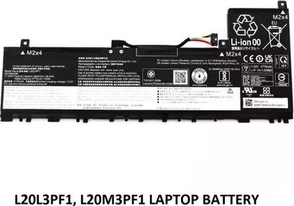 SOLUTIONS-365 COMPATIBLE L20L3PF1, L20M3PF1 11.52V 4905mAh LAPTOP BATTERY FOR LENOVO IDEAPAD 5 PRO 14ITL6-82L30004MX IDEAPAD 5 PRO 14ITL6-82L3000NHH SERIES 4 Cell Laptop Battery