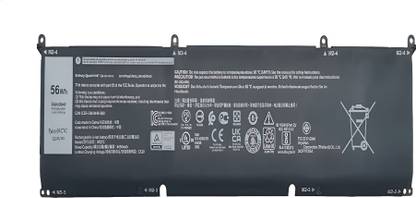 SOLUTIONS-365 Compatible DVG8M, 8FCTC (56WH) battery for dell XPS 15 9500 dell XPS 15-9500-R1845TS dell XPS 15-9500-R1505S dell XPS 15-9500-R1845S dell XPS 15-9500-R1945TS 3 Cell Laptop Battery
