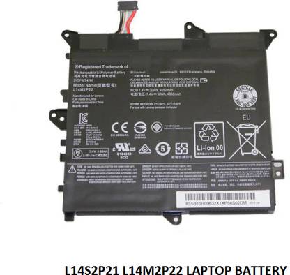 SOLUTIONS-365 COMPATIBLE L14S2P21 L14M2P22 LAPTOP BATTERY FOR LENOVO YOGA 300-11IBR, LENOVO FLEX 3-1120 SERIES 3 Cell Laptop Battery