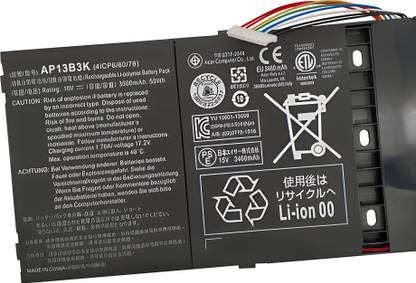 SOLUTIONS-365 Compatible AP13B8K battery for acer Aspire V5 M5-583P V5-472 V5-472G V5-473 V5-452 V5-472P V5-572 V5-573 V5-573G V5-573P V7-481 V7-482 R7-571 R7-572 R7-572G Laptop Battery 4 Cell Laptop Battery