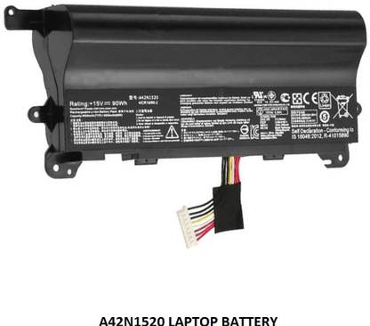 SOLUTIONS-365 COMPATIBLE A42N1520 BATTERY FOR ASUS ROG G752VY-T7022T G752VY-GC087T SERIES 8 Cell Laptop Battery