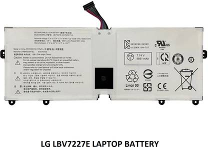 SOLUTIONS-365 COMPATIBLE LBV7227E BATTERY LG GRAM 15Z90N 17Z90N 16ZD90P 16Z90P 16Z90PC 16Z90PG 17Z90P SERIES 6 Cell Laptop Battery