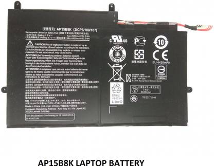 SOLUTIONS-365 COMPATIBLE AP15B8K LAPTOP BATTERY FOR ACER ASPIRE SWITCH 12 S SW7-272-M6S5, ASPIRE SWITCH 11V SW5-173-648Z SERIES 3 Cell Laptop Battery