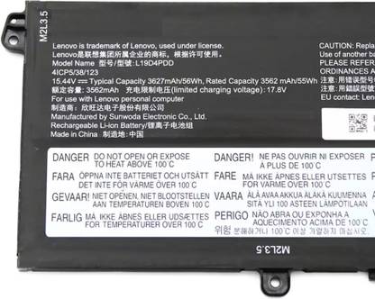 SOLUTIONS-365 Compatible L19C4PDD,L19L4PDD battery for ThinkBook 14s G2 ITL-20VA0009AU, ThinkBook 14s G2-20VA0002AU, ThinkBook 14s G2-20VA0004AU, ThinkBook 14s G2-20VA0005AU 4 Cell Laptop Battery